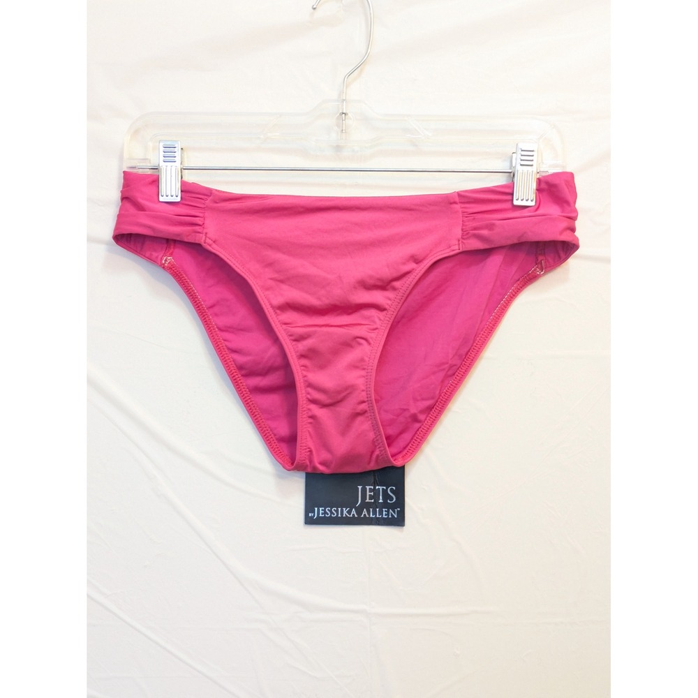 Jets by Jessika Allen Bikini Bottom‎ Womens 12 Flamingo Pink Swim Travel Beach